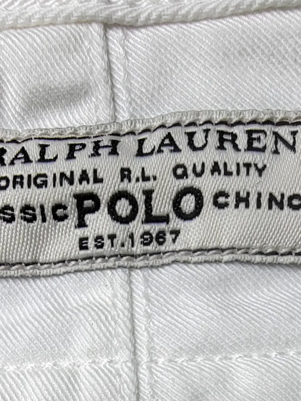 Polo by Ralph Lauren Men’s White Cargo Shorts with Utility Pockets